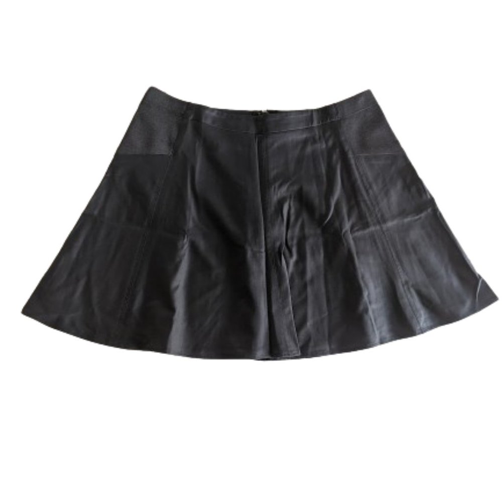 BCBG Black Mini Skater Skirt Size Large